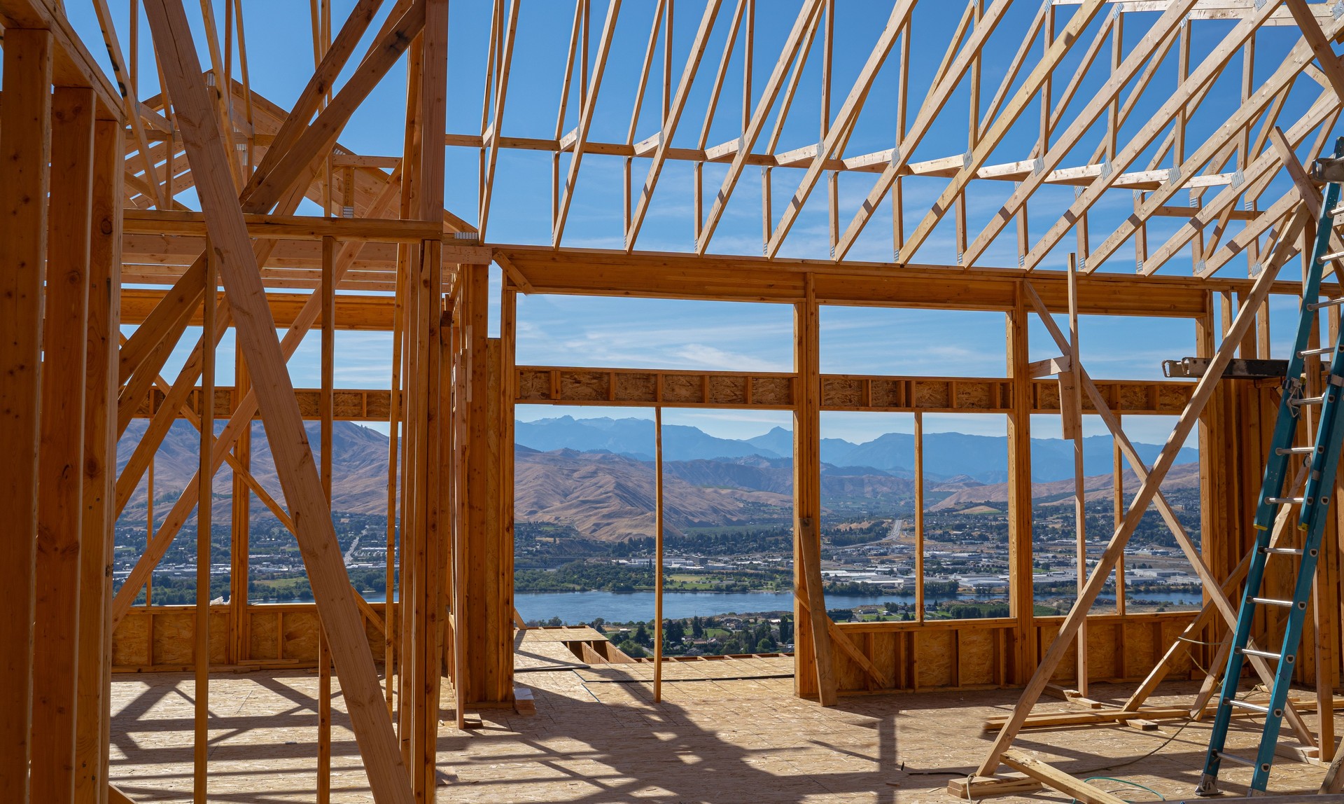 House with a view under construction